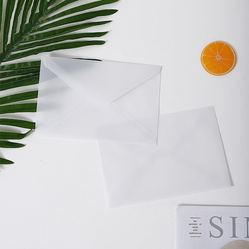 Wholesale Transparent Sulfuric Acid Paper Letter Manicure Card Packaging Storage
